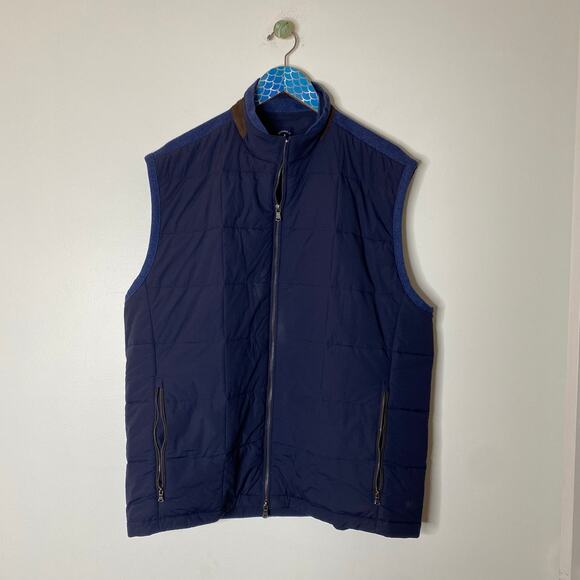 JOHNNIE-O Savard Full Zip Puffer Vest in Twilight Blue Size XL - Picture 11 of 11